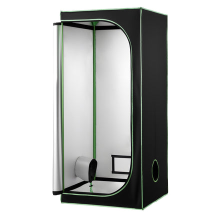 Indoor Grow Tent 80x80x180 cm, 600D Mylar, Window, Floor Tray