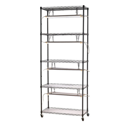 Indoor Plant Stand Shelf with Full-Spectrum LED, 6-Tier