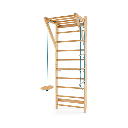 Medinė laipiojimo siena patalpoms - 4 viename, 100 kg keliamoji galia