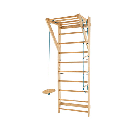 Medinė laipiojimo siena patalpoms - 4 viename, 100 kg keliamoji galia