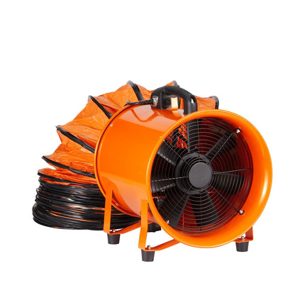 Industrial Exhaust Blower, 12-Inch, 10m Duct, 2574 CFM