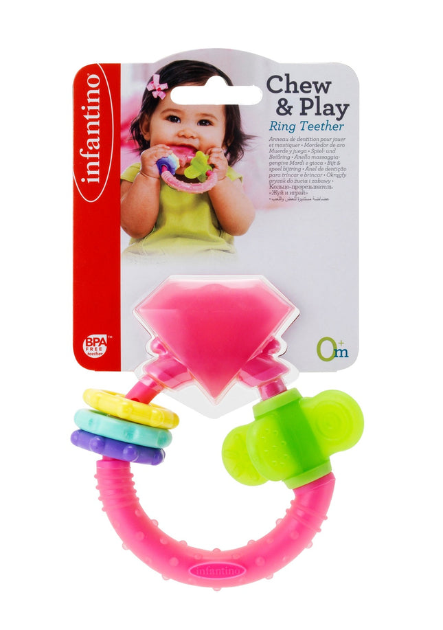 Infantino Chew & Play Ring Teether