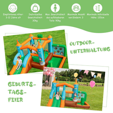 Pripučiama batuta „Penguin Bouncy Castle“ (be pūstuvo)