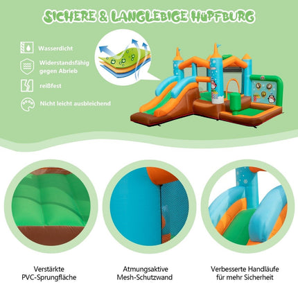 Pripučiama batuta „Penguin Bouncy Castle“ (be pūstuvo)