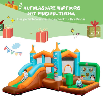 Pripučiama batuta „Penguin Bouncy Castle“ (be pūstuvo)