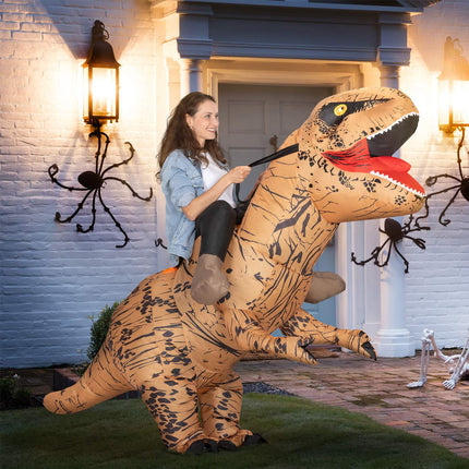 Pripučiamas dinozauro kostiumas suaugusiems, tiranozauras-reksas Helovinui