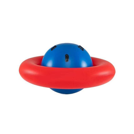 Inflatable Dome Rocker Bouncer for Kids with 6 Handles, Red