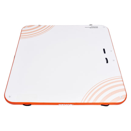Inflatable Floating Dock 7 x 7 Ft, Non-Slip, Ladder