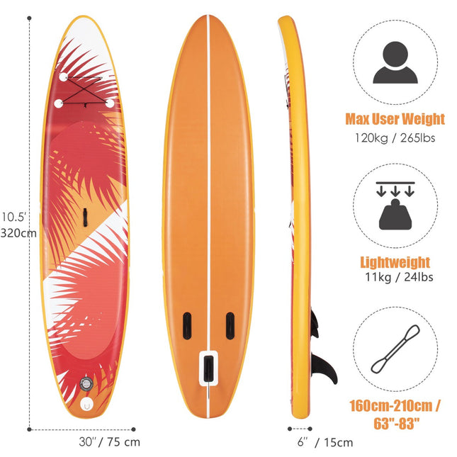 Pripučiama irklentė 320 cm, SUP rinkinys