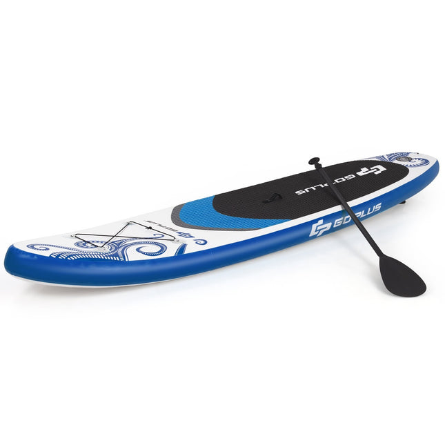 Inflatable Stand up Paddle Board Standing Board with Surf Control 325/335 x 76 x 16 cm Blue-L