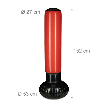 Inflatable punching bag