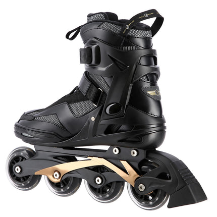 Inline Skates, Black-Gold, Size 40
