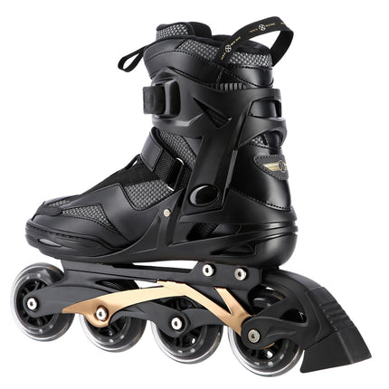 Inline Skates, Black-Gold, Size 44