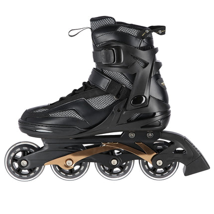 Inline Skates, Black-Gold, Size 44