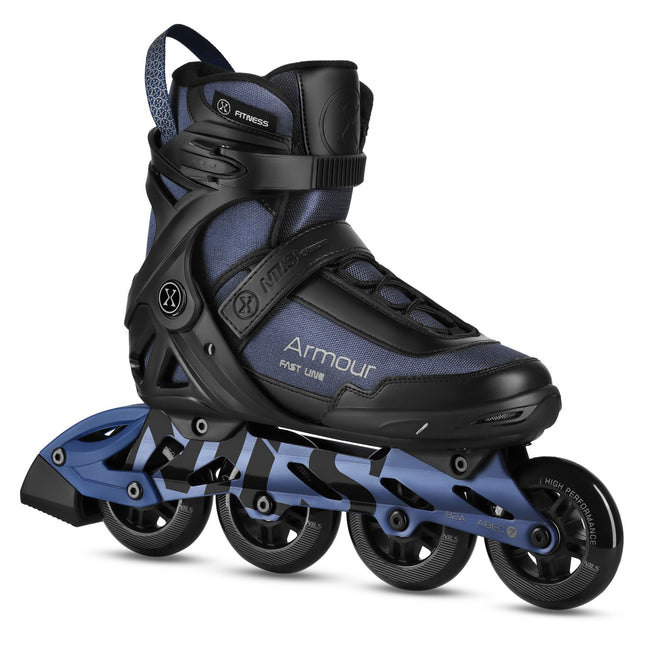 Riedučiai, tamsiai mėlyni, 42 dydis, 90 mm ABEC-7