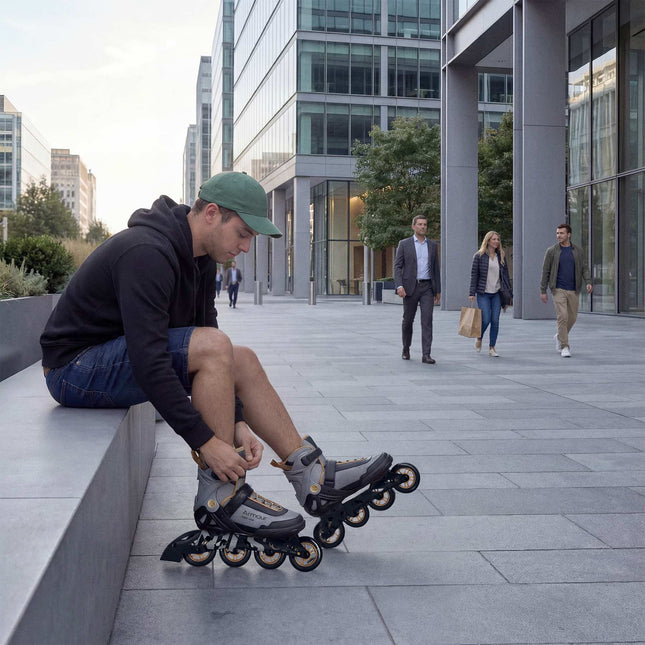 Inline Skates, Dark Gray, Size 41, 84mm Wheels