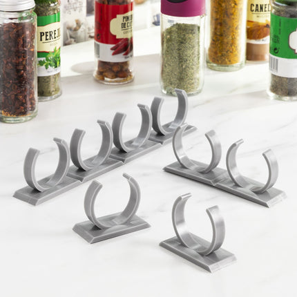 InnovaGoods Adhesive Spice Organiser for 40 Jars, Pack of 2, Divisible
