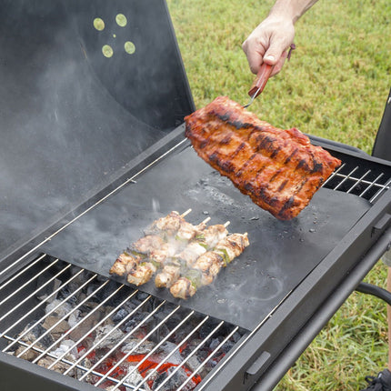 InnovaGoods BBQ and Oven Mat Set, 6 Pieces, 40 x 33 cm, Black, Reusable