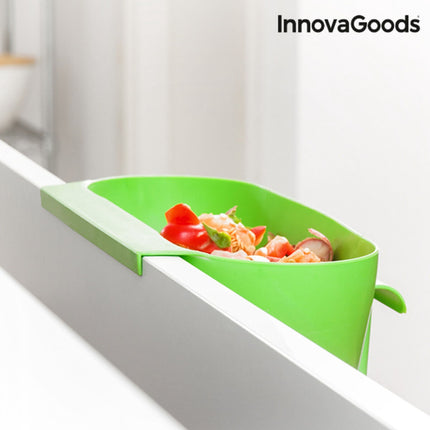 InnovaGoods Hanging Kitchen Waste Container with Spatula, 29 x 12 x 16 cm