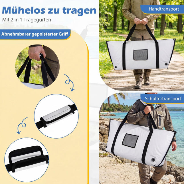 Izoliuotas žuvų aušintuvas 122 cm, nepralaidus, su išleidimo vožtuvu