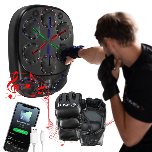 Išmanusis „Bluetooth“ bokso aparatas su pirštinėmis, 4000 mAh baterija