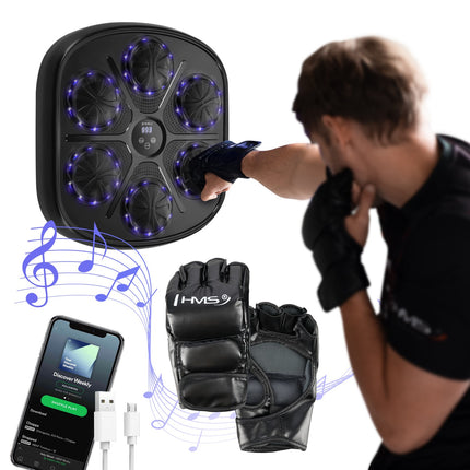 Išmanusis „Bluetooth“ bokso aparatas su pirštinėmis