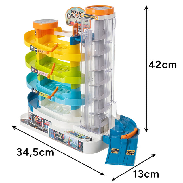 Interactive 5-Level Car Parking Garage with Elevator