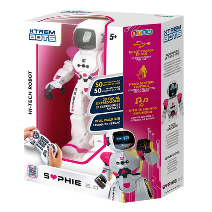 Interaktyvus robotas Sophie 2.0 su balso valdymu ir jutikliais