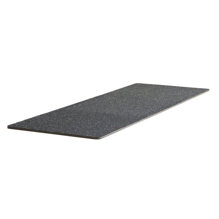 Interlocking Gym Floor Mats, 0.56 in, 6 Tiles, 24 Sq Ft