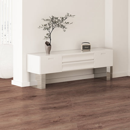 Interlocking Vinyl Floor Tiles, 10-Pack, 5.5mm, 48x7.3 In