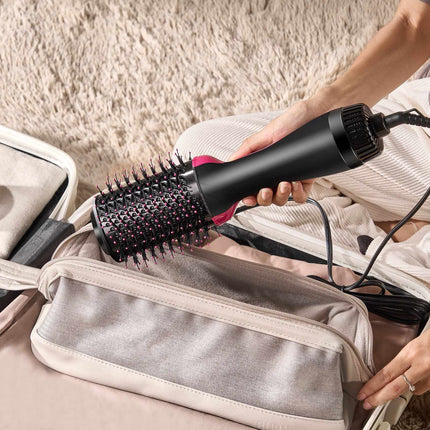 Ionic Hair Dryer Brush 4-in-1, 1000W, 75 mm Oval Barrel, 3 Heat Settings
