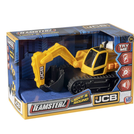 Jcb ekskavatorius su šviesa ir garsu, mažas