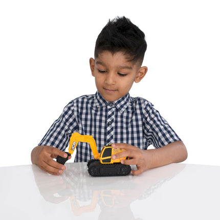 Jcb ekskavatorius su šviesa ir garsu, mažas