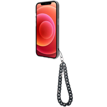 Jewel Chain Wrist Strap Marble Black