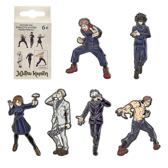 Jujutsu Kaisen Funko Loungefly aklųjų segtukų kolekcinis rinkinys