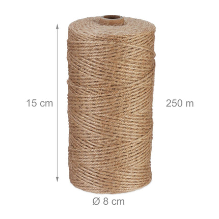 Džiuto kabelis 2 mm x 250 m, 2 vnt. rinkinys