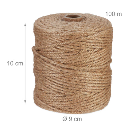 Džiuto kabelis 3 mm x 100 m, 3 vnt. rinkinys