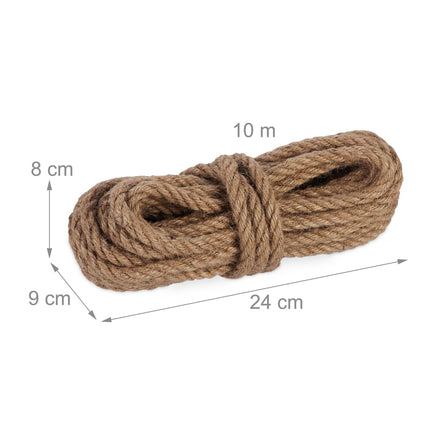 Džiuto virvė 10 mm x 10 m, 2 vnt. rinkinys