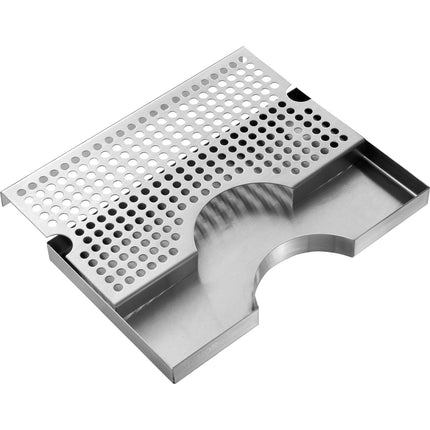 Kegerator Beer Drip Tray, 304 Stainless, 12 x 7 in