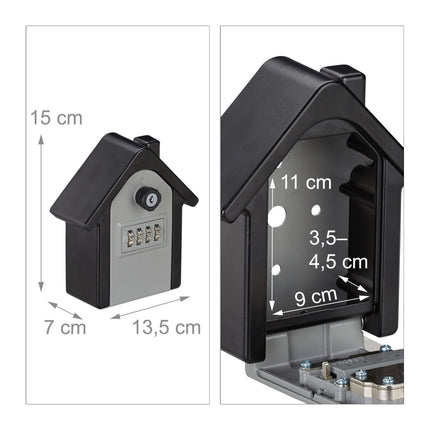 Key cabinet with four-digit code lock
