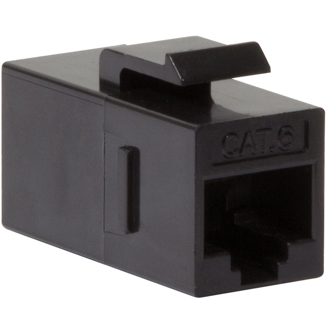 Keystone connector Cat6 UTP 2xRJ45 Black