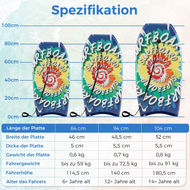 Vaikiška mini banglentė 84 cm su EPS šerdimi, XPE danga, HDPE dugnu