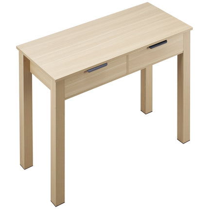 Kids Desk With 2 Drawers, Light Wood MDF Study Table