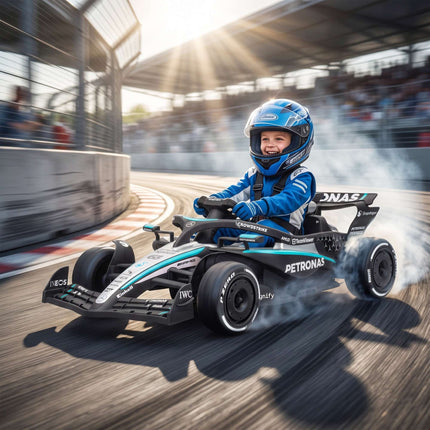 Vaikiškas elektrinis kartingas su ličio baterija, 2 varikliais