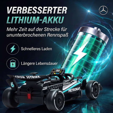 Vaikiškas elektrinis kartingas su ličio baterija, 2 varikliais