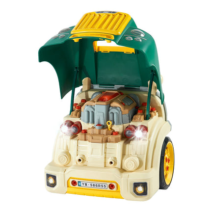 Kids Engine Repair Toy Set, 60-Piece, Lights And Sounds