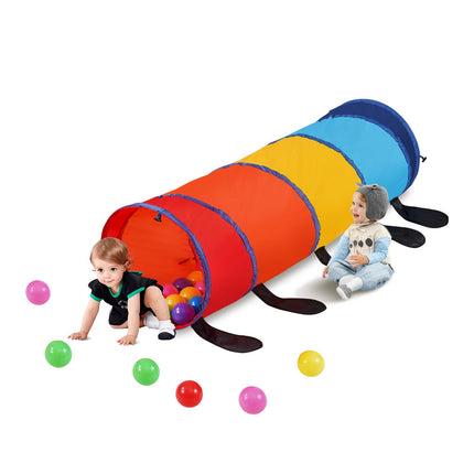 Kids Pop-Up Caterpillar Play Tunnel, Collapsible Indoor/Outdoor