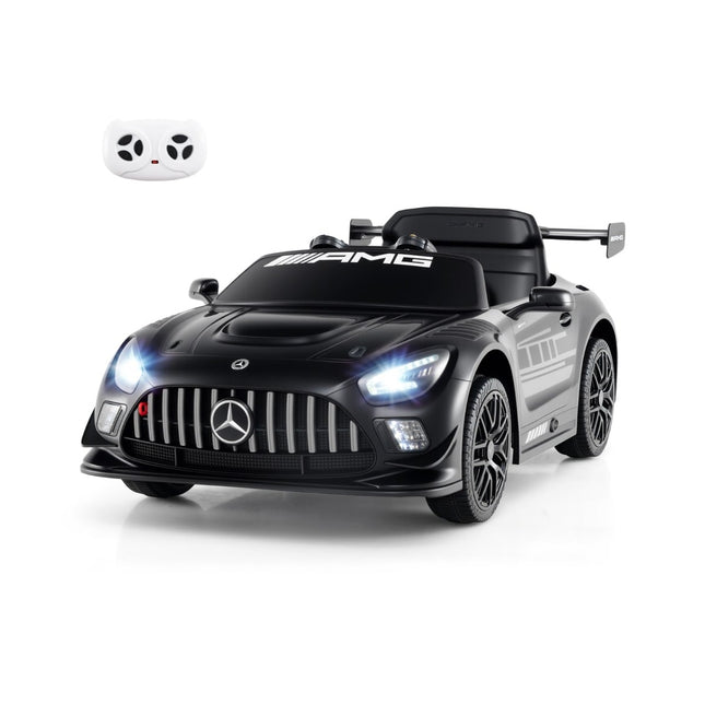 Vaikiškas važiuojamasis automobilis, Mercedes-AMG GT3, nuotolinio valdymo pultas, juodas