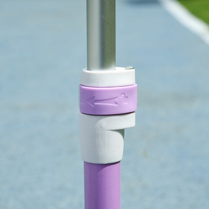 Vaikiškas paspirtukas su LED ratukais, reguliuojamo aukščio, violetinis