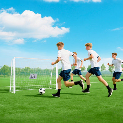 Vaikiški futbolo vartai, amortizuojantys, 186x123 cm, balti
